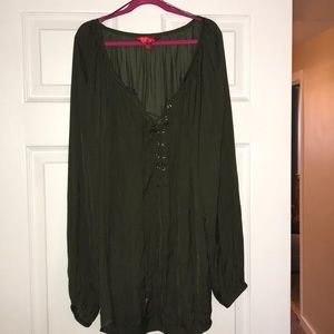 Dark green blouse